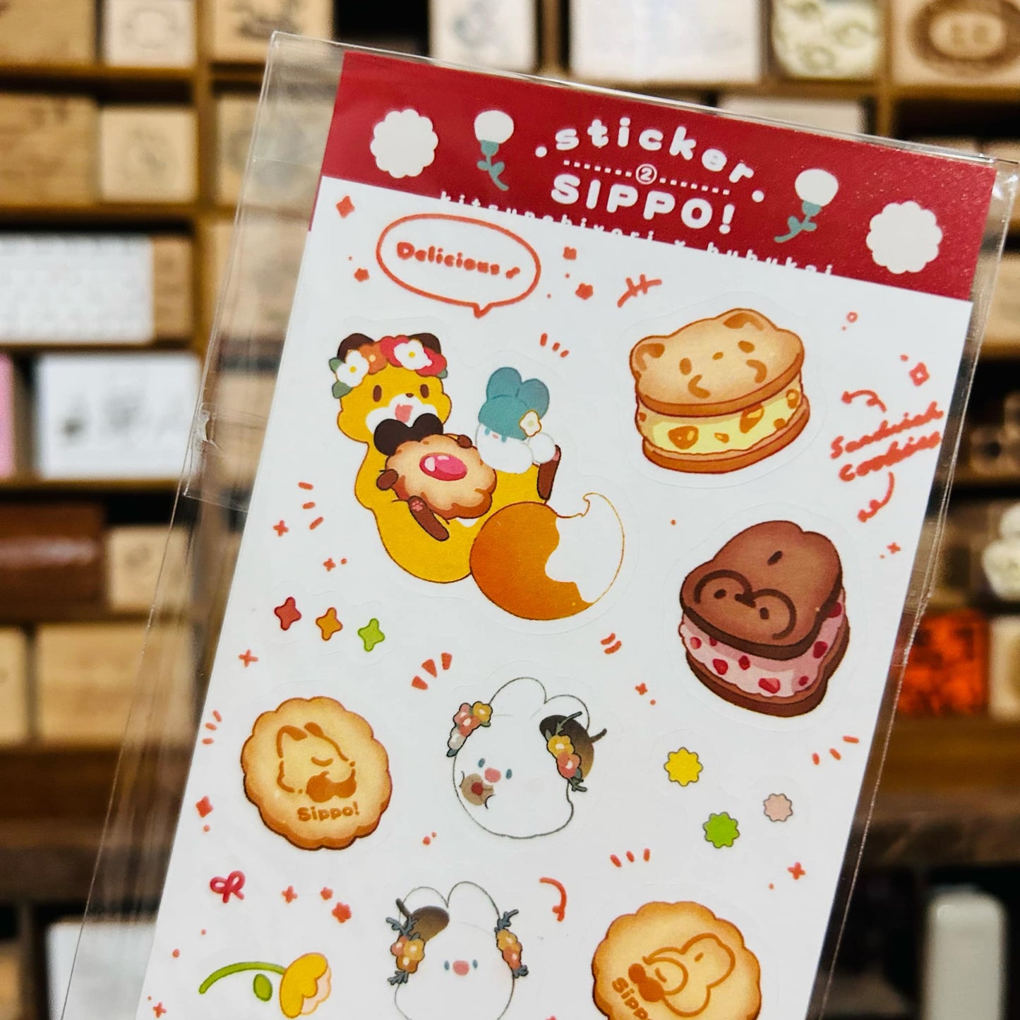 Kitsunebiyori x Bubukai Red Sticker Sheet