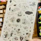 avocadomori Overcast Diary Transfer Sticker Sheets