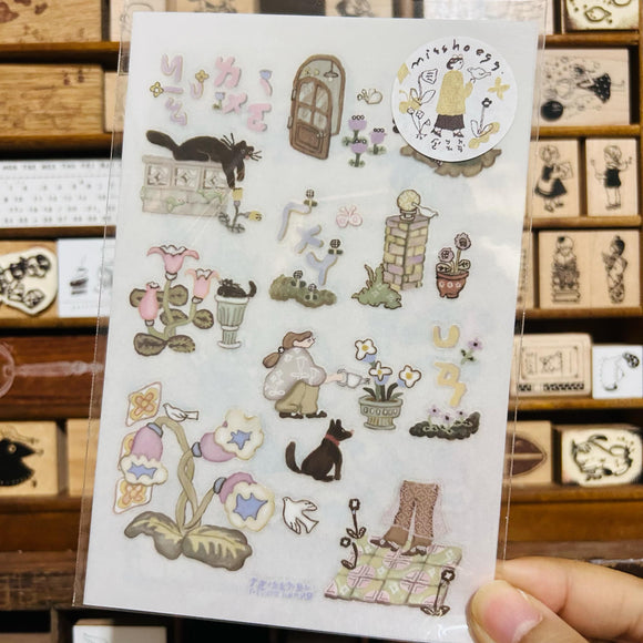 misshoegg Corner Garden Sticker Sheet Pack