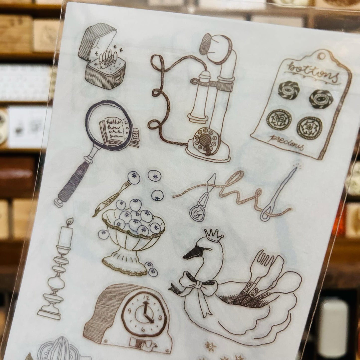 Ivy Snow My Precious B Transfer Sticker Sheet Set
