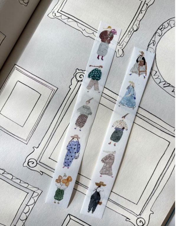 Pion Artsy Girl Kiss Cut Washi Tape Roll