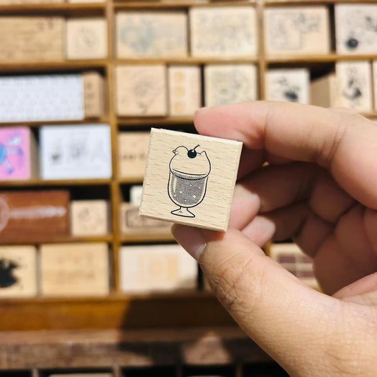 Sky Coffee Melon Soda Duck Rubber Stamp