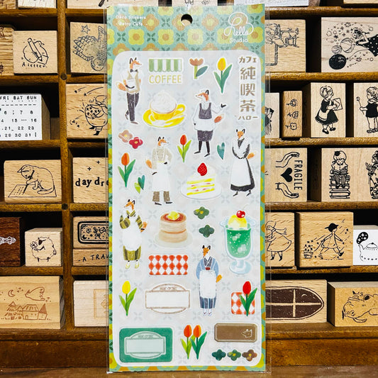 Hello Studio Retro Cafe Sticker Sheet
