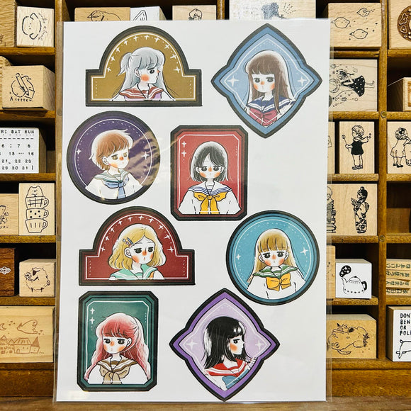 Ann Di Frame Girls A5 Sticker Sheet