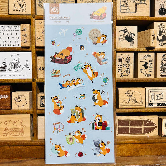 Kitsunebiyori Travel Sticker Sheet