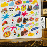 Dayuyoyo Animal Heads Transfer Sticker Sheet Set