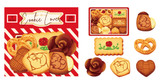 Kitsunebiyori Red Cookie Box Sticker Pack