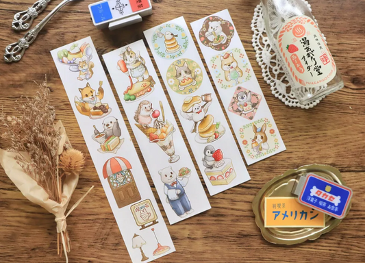 [Sample Only] Maruco Small Animal Tea Shop Masking Tape