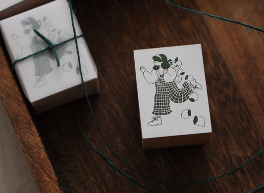 Ivy Snow Lemon Tree Wood Stamp