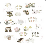 misshoegg Small Flower Washi Masking Tape Roll AND Samples