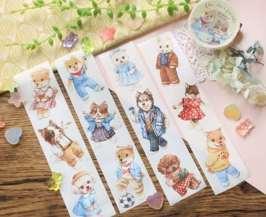 [Sample Only] Maruco Cha Cha's Friends Masking Tape