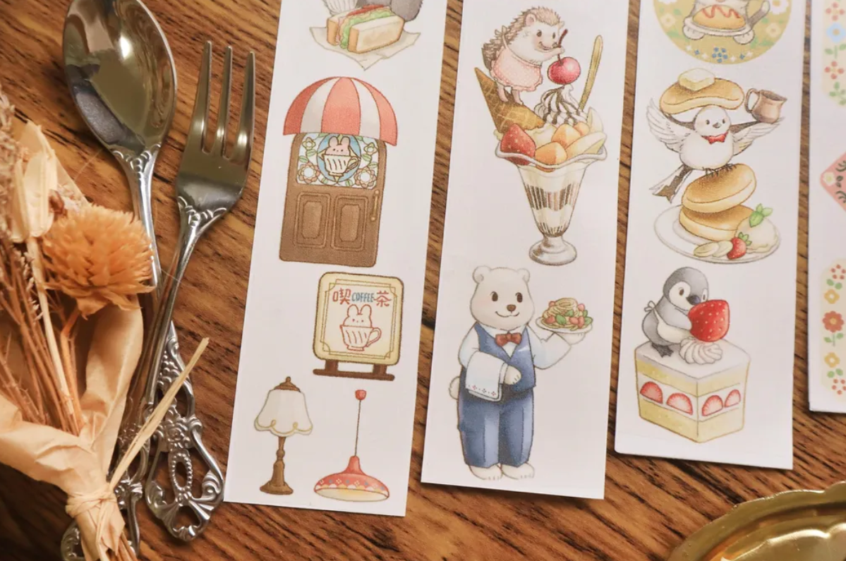 [Sample Only] Maruco Small Animal Tea Shop Masking Tape