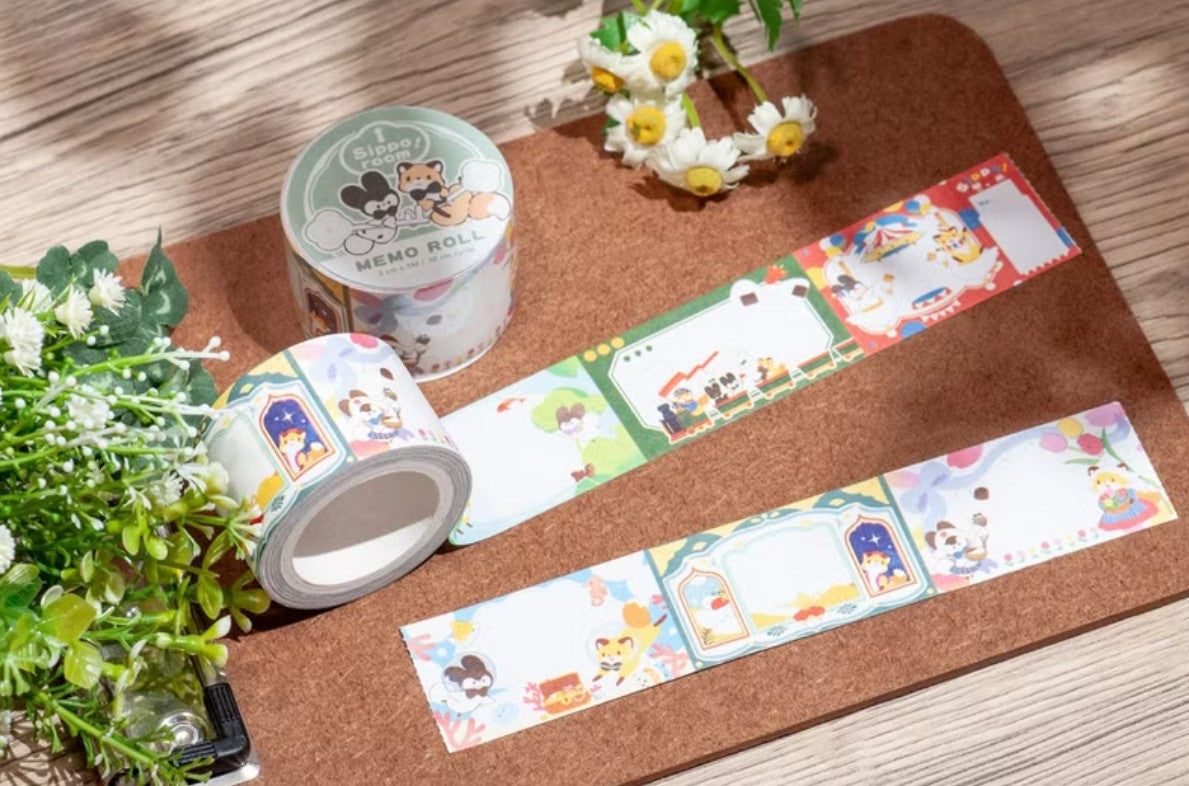 Kitsunebiyori x Bubukai Memo Tape Roll