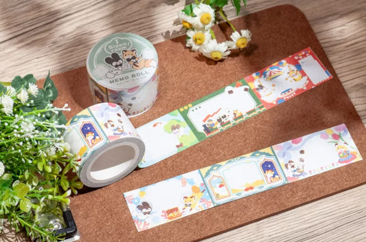Kitsunebiyori x Bubukai Memo Tape Roll