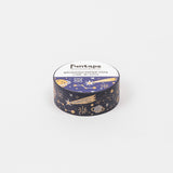 Funtape Bronzing Paper Foiled Space Masking Washi Tape Roll