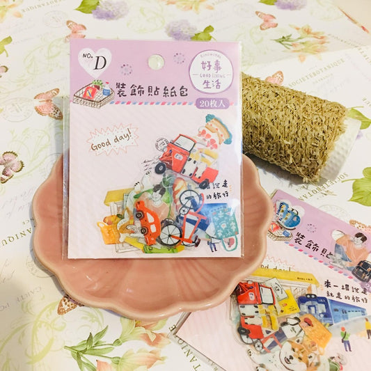 SUNNY Daily Living Transparent Sticker Flakes Pack D