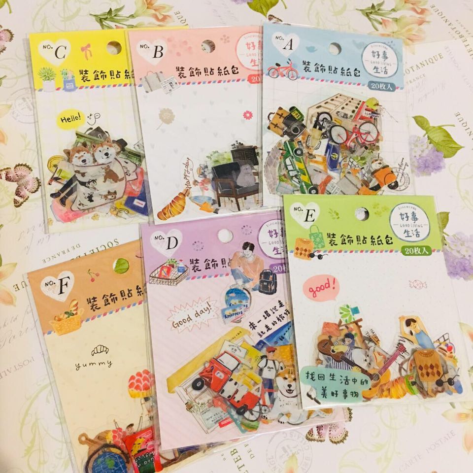 SUNNY Daily Living Transparent Sticker Flakes Pack E