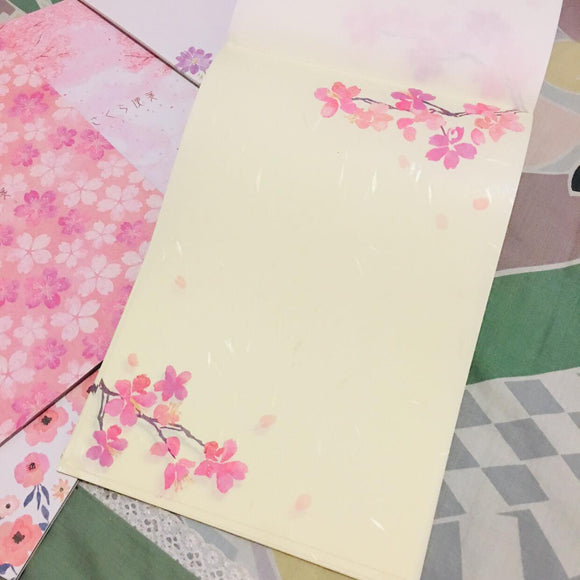 SAMPLER Washi Paper Sheets Sakura Branches