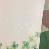 SAMPLER Washi Paper Sheets Green Clovers
