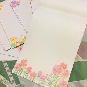 SAMPLER Washi Paper Sheets Pink Roses Ver 2
