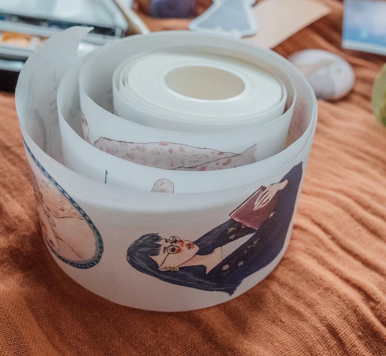 La Dolce Vita Washi Tape Roll/Samples with Paper Backing