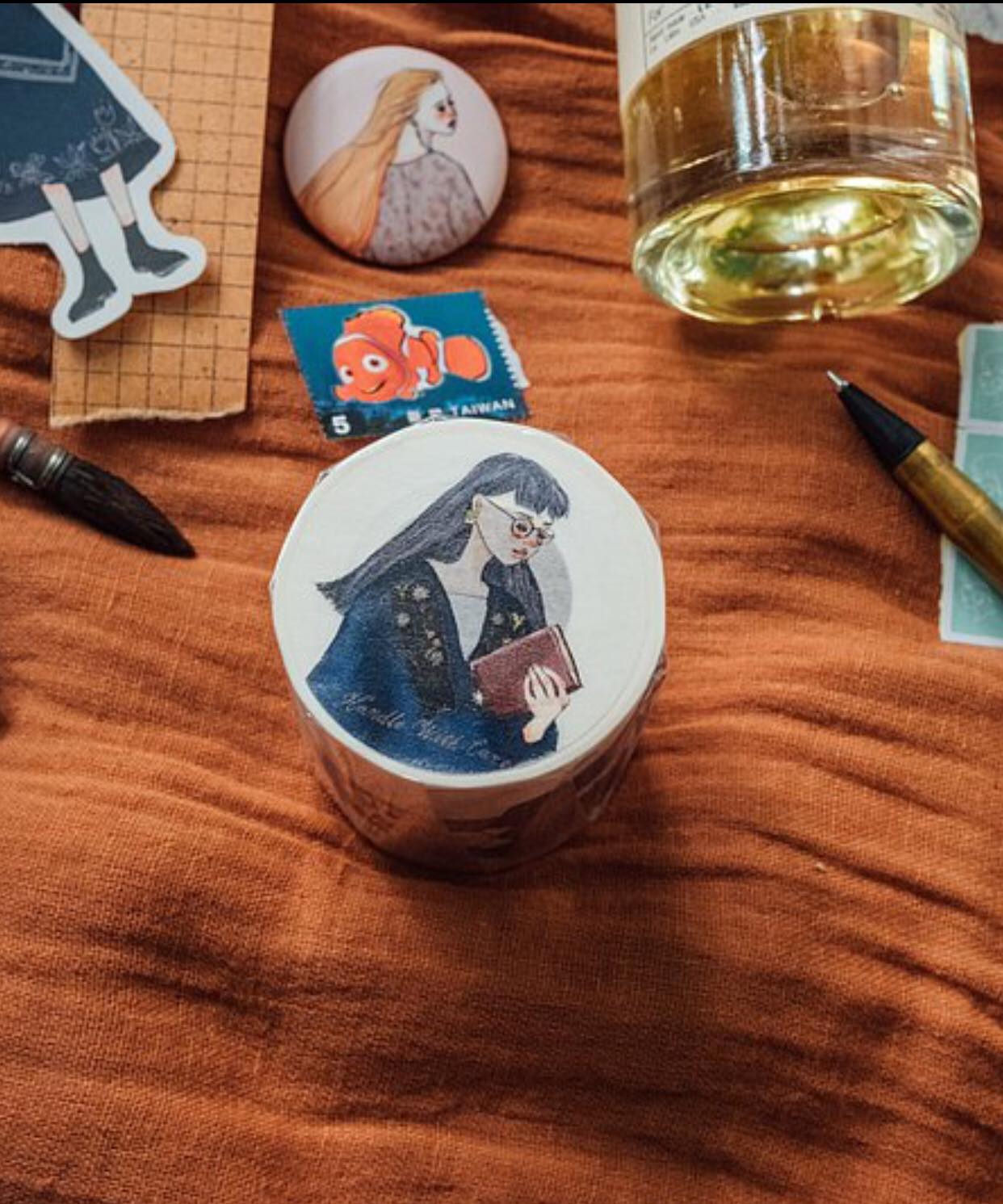 La Dolce Vita Washi Tape Roll/Samples with Paper Backing