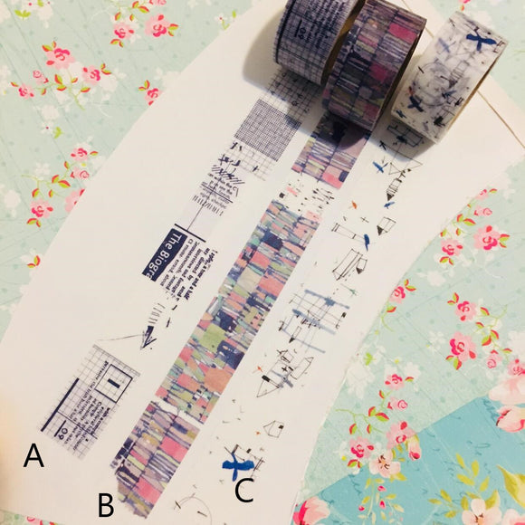 Yeoncharm Leather Suitcase Washi Tape Roll and Sample – Tokubetsumemori
