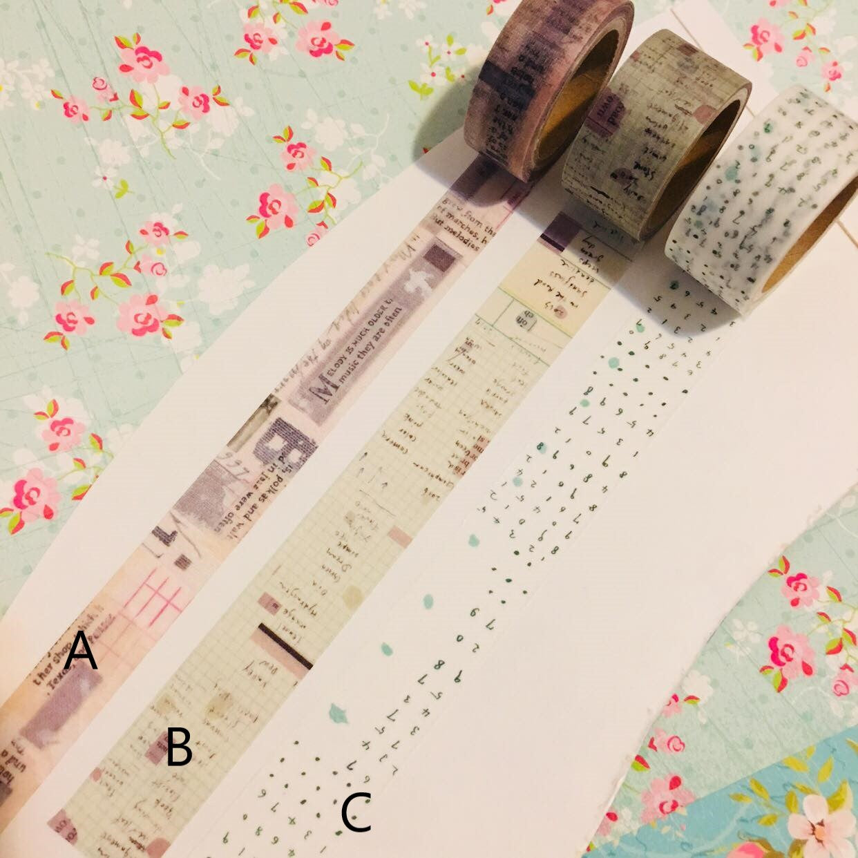 50cm Chamil Garden Original Design Washi Tape Sample