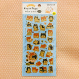 NanPao Kraft Paper Shiba Dog Sticker Sheet A