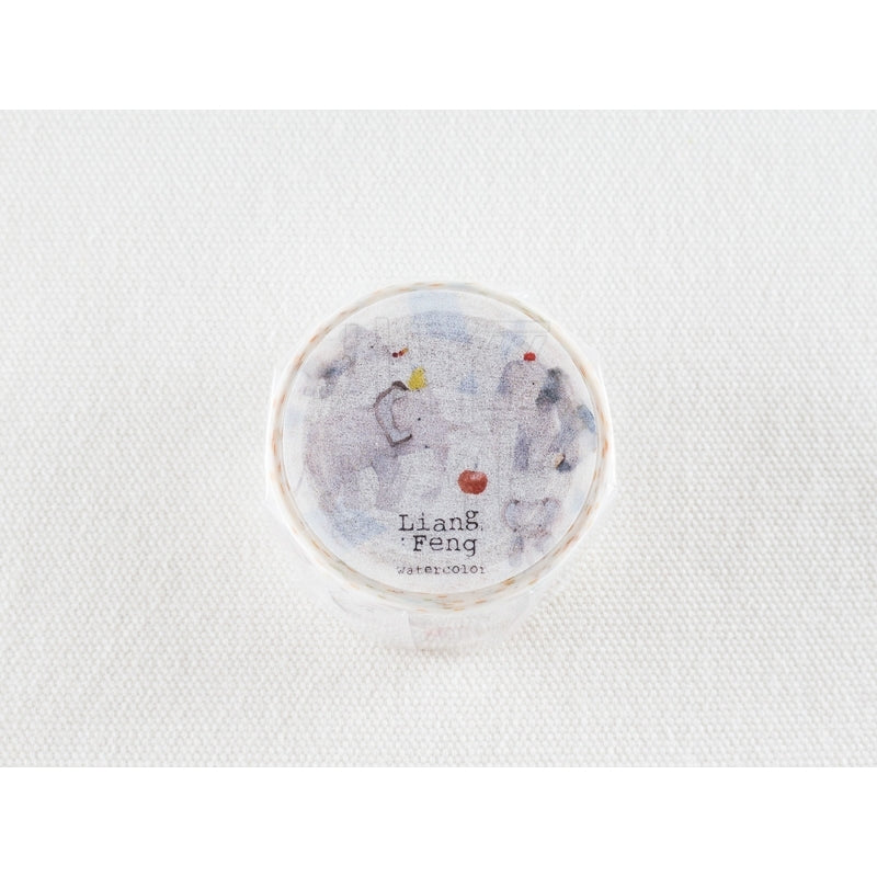 Liang Feng MTW-LF023 Carnival Elephants Washi Masking Tape Roll