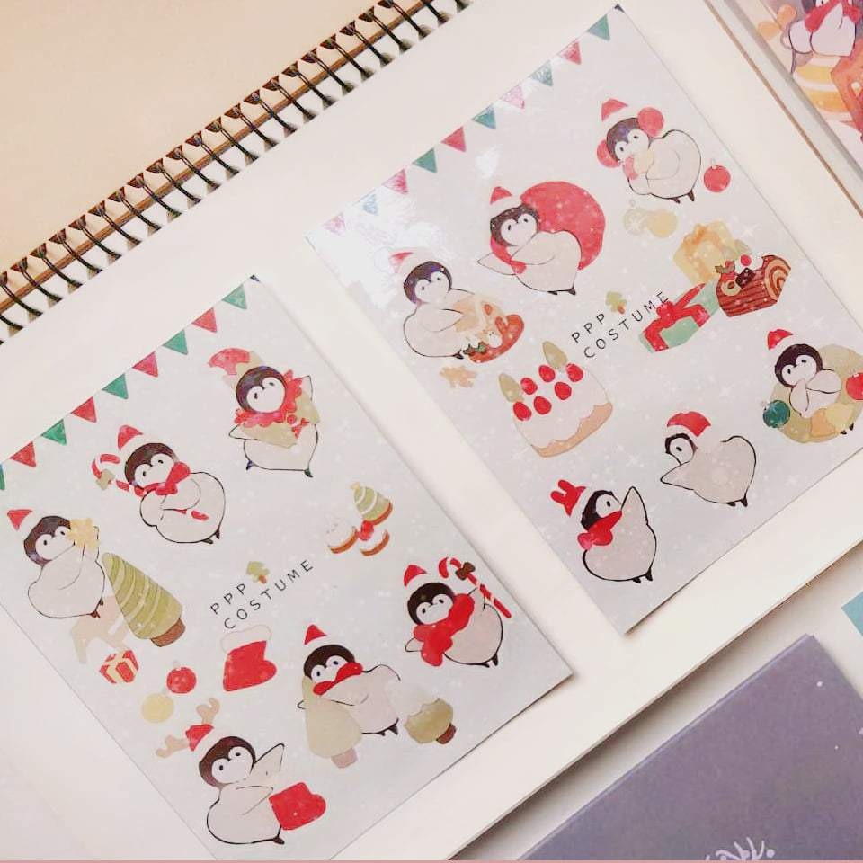 Bubukai Christmas Sticker Sheet