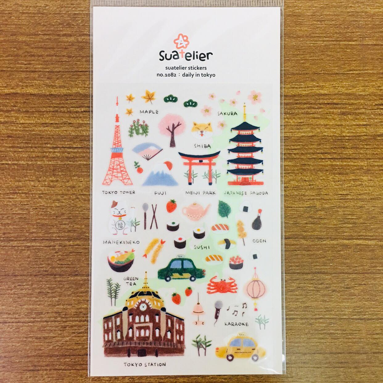 Suatelier Design daily in tokyo sticker sheet – Tokubetsumemori