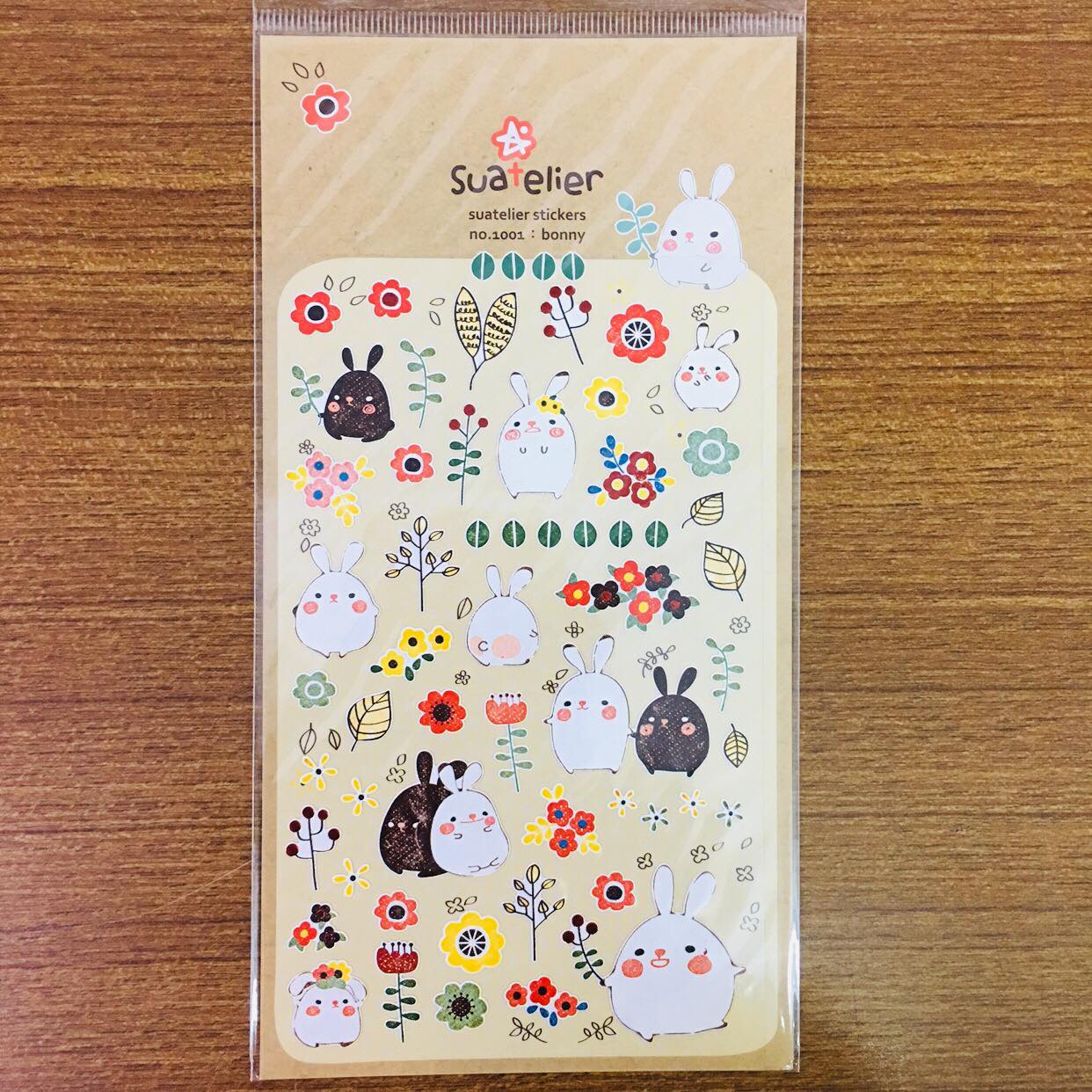 Suatelier Design bonny bunny sticker sheet