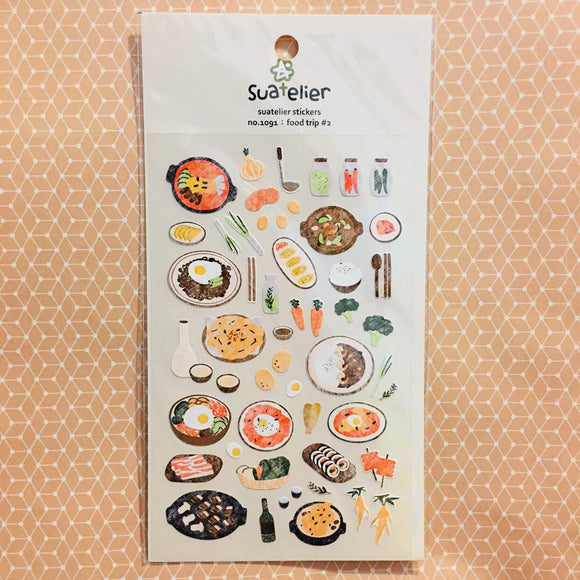 Suatelier Design food trip #2 sticker sheet