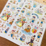 Funny Sticker World Pinocchio Sticker Sheet Gold Foiled