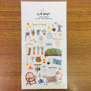 Suatelier Design home sweet home sticker sheet