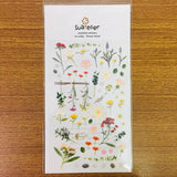 Suatelier Design flower letter sticker sheet