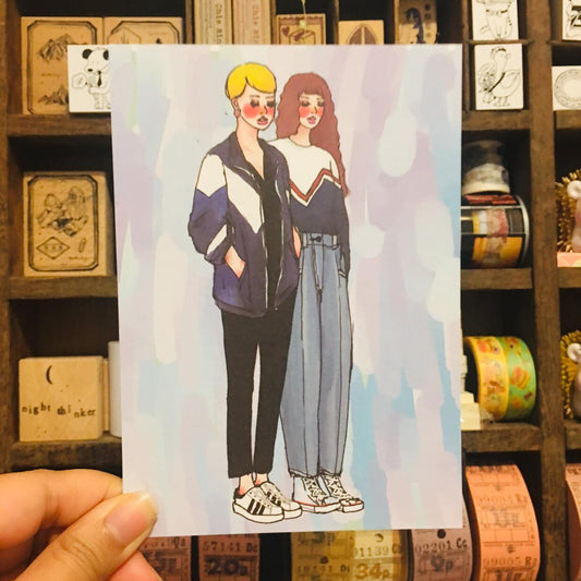 La Dolce Vita Postcard Blue Stylish Women