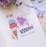 [SAMPLE] 100cm Sonia's Illustration Life Ice Cream Washi Masking Tape