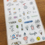 BERG Hand Drawn of Daily Life Ver 2 Transparent Sticker Sheet