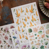 Loidesign Summer Flowers Transfer Sticker Sheets Pack