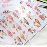 [SAMPLE] 100cm Sonia's Illustration Life Ice Cream Washi Masking Tape