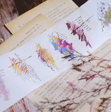 [SAMPLE] 100cm Sonia's Illustration Life Words for Color Washi Masking Tape