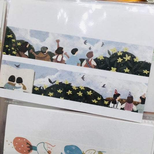 Yamadoro With You Washi Masking Tape Roll and Samples
