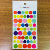 Funny Sticker World Color Seals 6 Sheets Circle Sticker Sheet