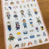 BERG Fashion Animals Transparent Sticker Sheet
