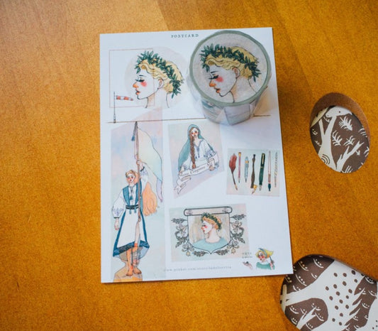 La Dolce Vita Love Conquers All Washi Tape Roll/Samples