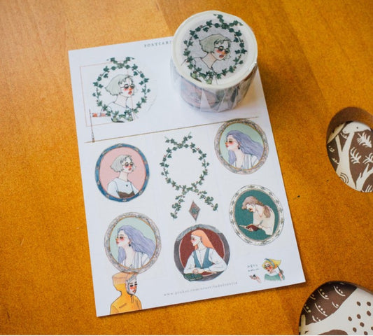 La Dolce Vita Literary Girl Washi Tape Roll/Samples