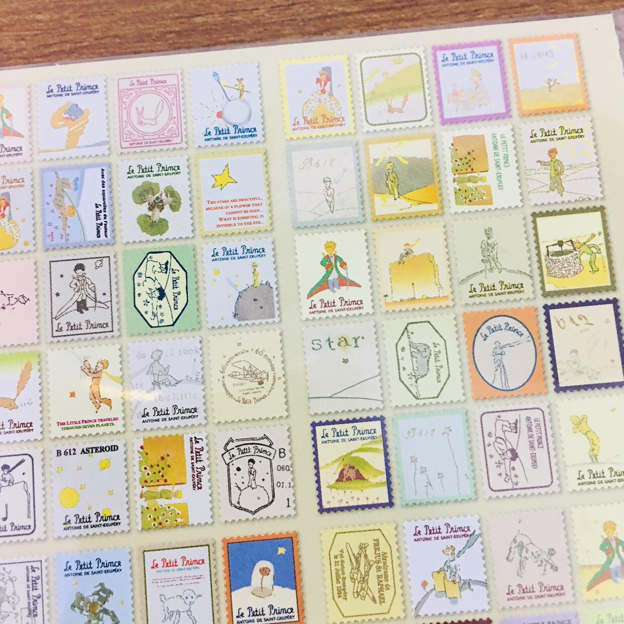 7321 Design Little Petit Prince Stamp Sticker Sheets 80pcs