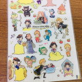 Funny Sticker World Snow White Sticker Sheet Gold Foiled